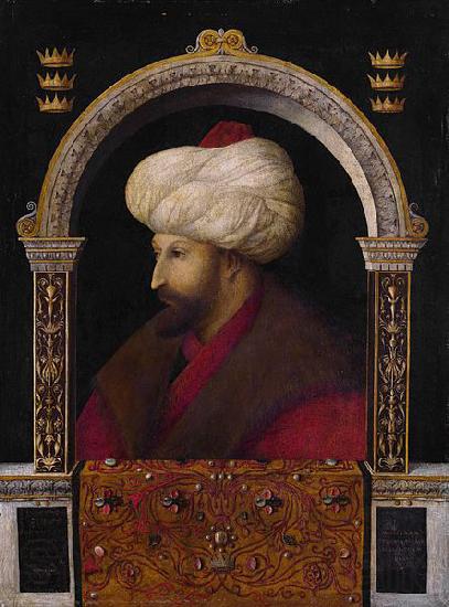 Gentile Bellini Portrait of Mehmed II by Venetian artist Gentile Bellini France oil painting art